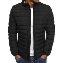 Load image into Gallery viewer, Men's Striped Parkas Winter Jacket Men Classic Warm Parka Coats