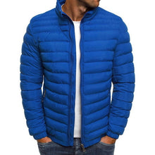 Load image into Gallery viewer, Men's Striped Parkas Winter Jacket Men Classic Warm Parka Coats