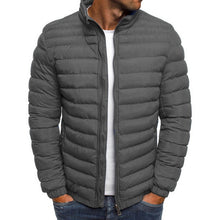 Load image into Gallery viewer, Men's Striped Parkas Winter Jacket Men Classic Warm Parka Coats