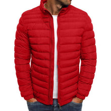 Load image into Gallery viewer, Men's Striped Parkas Winter Jacket Men Classic Warm Parka Coats